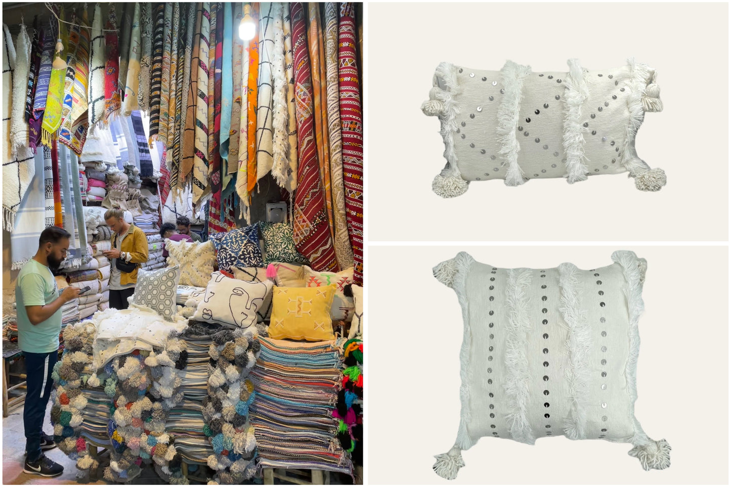 Cushion cover white - 50x50