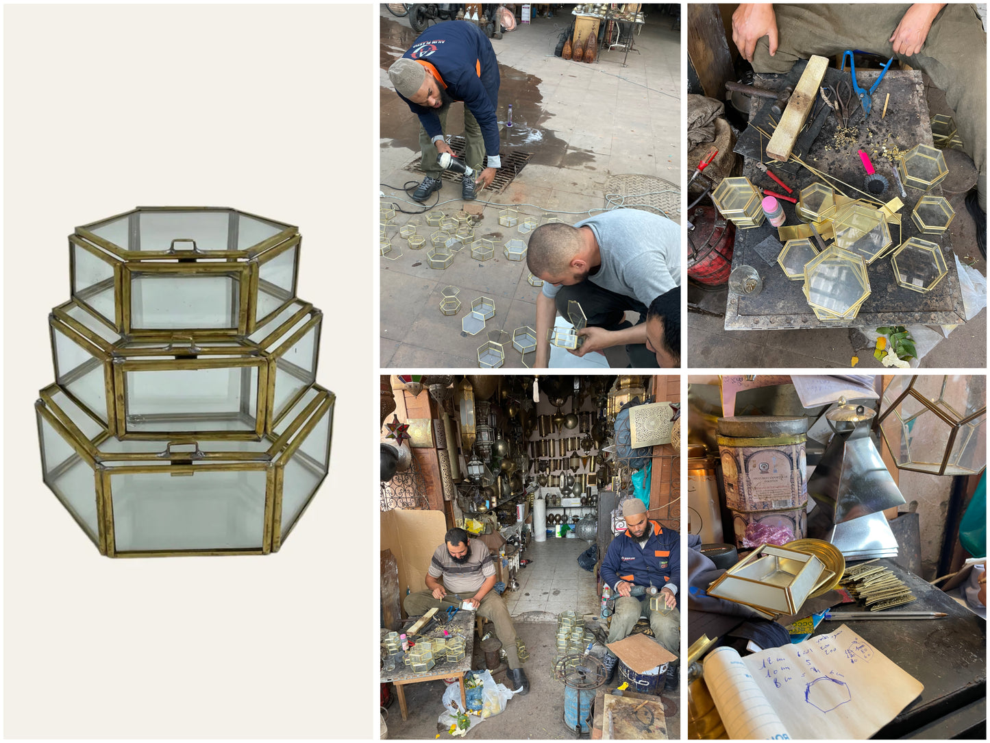Jewellery box Hexagon - medium
