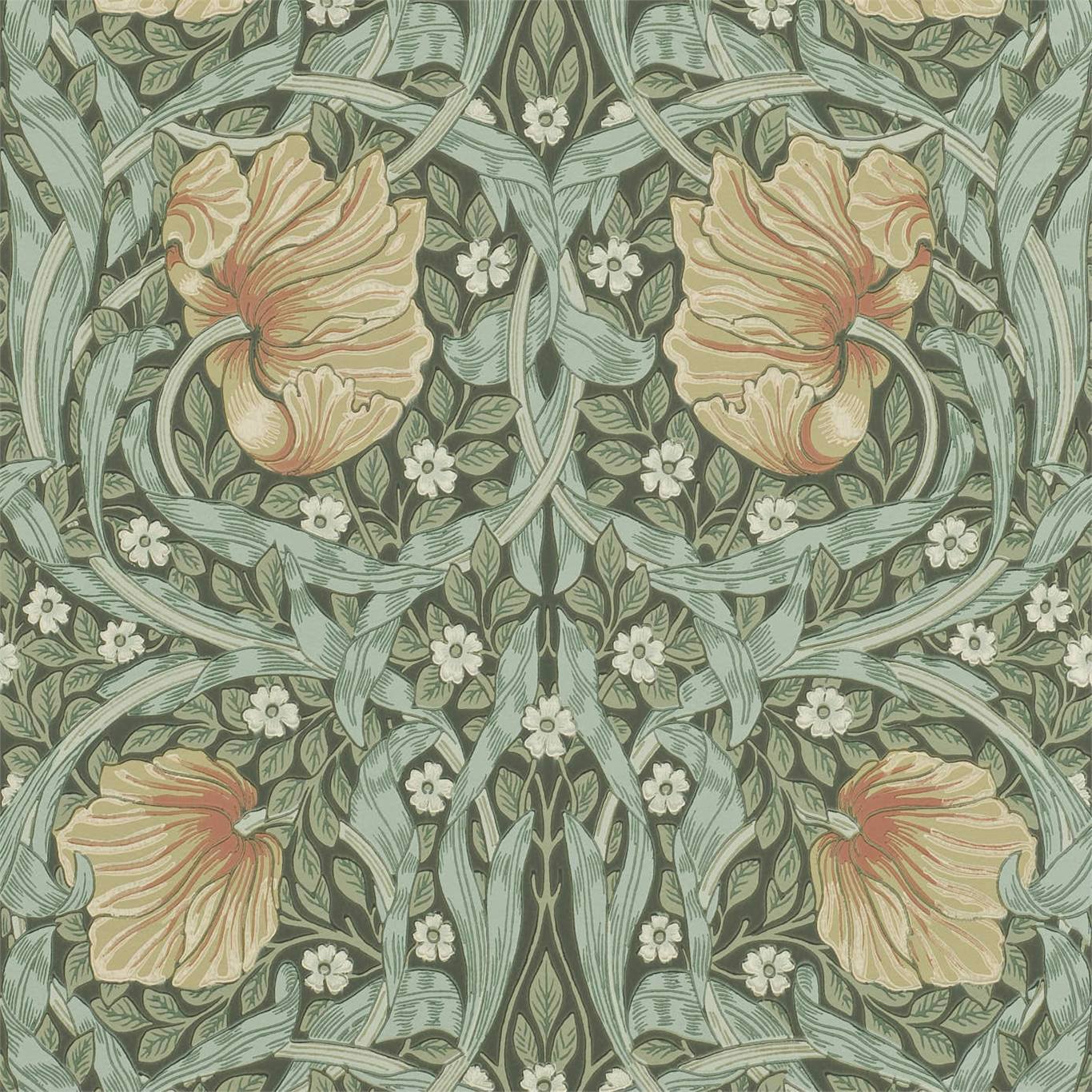 Wallpaper Morris & Co - Pimpernel - Bayleaf/Manilla - 216856