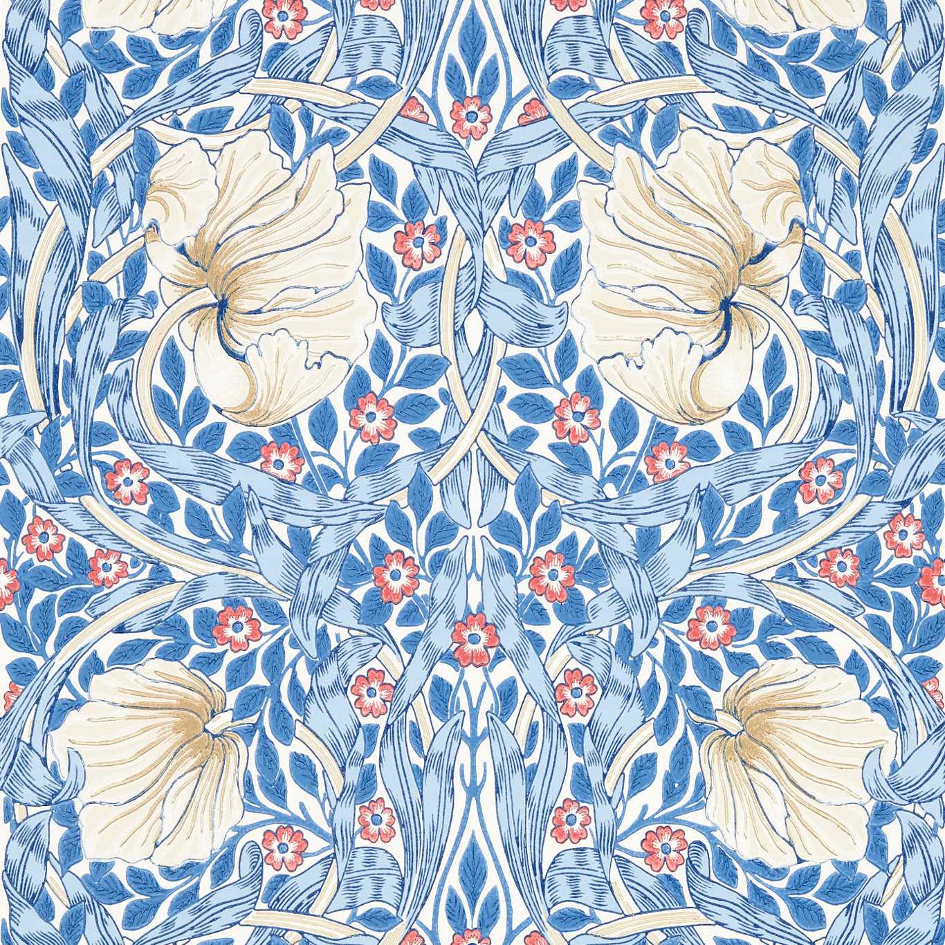 Wallpaper Morris & Co - Pimpernel - Woad - 217062