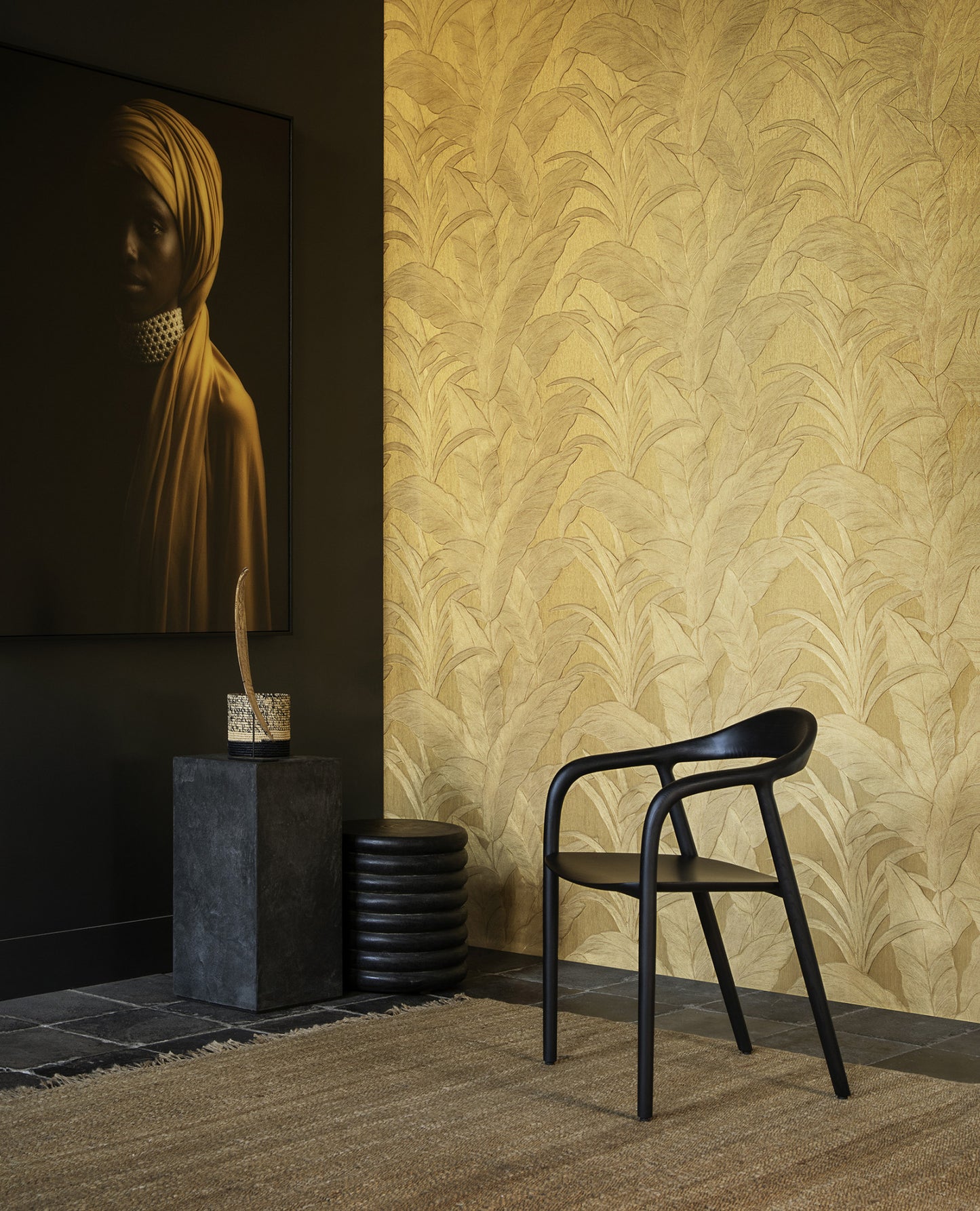 Wallpaper Arte - Musa – Gold Leaf - 75004B