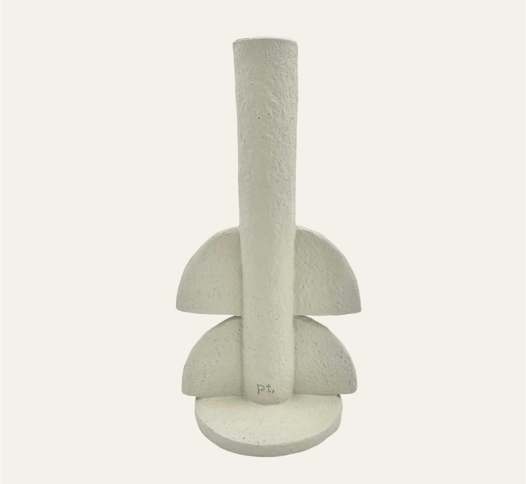Candle holder Half Bubble - white