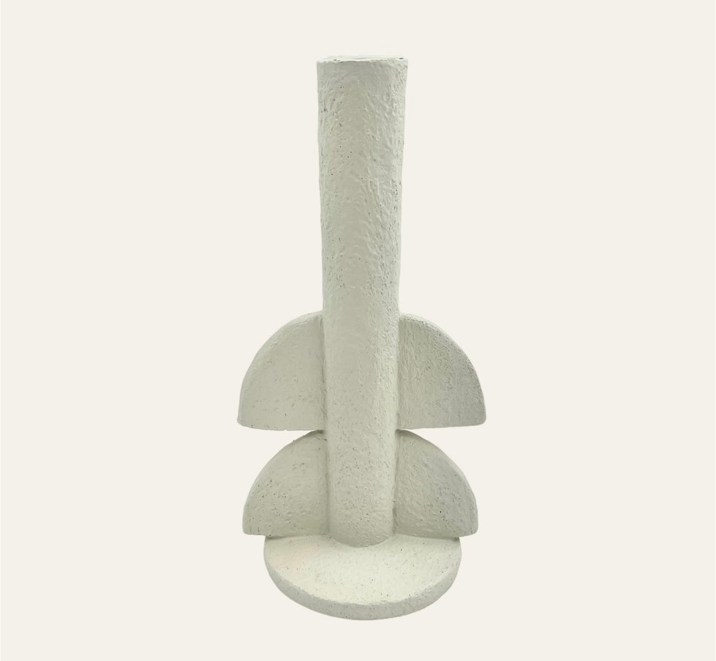 Candle holder Half Bubble - white