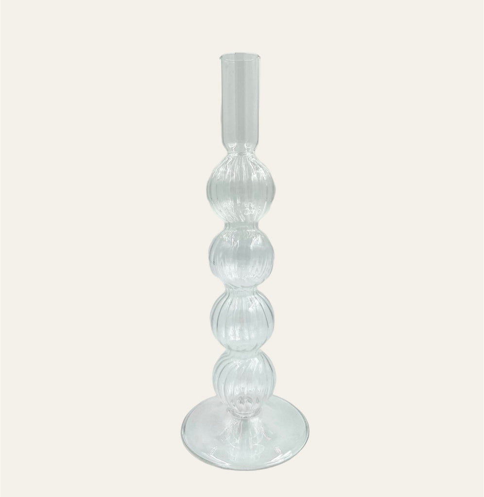 Candle holder glass - large