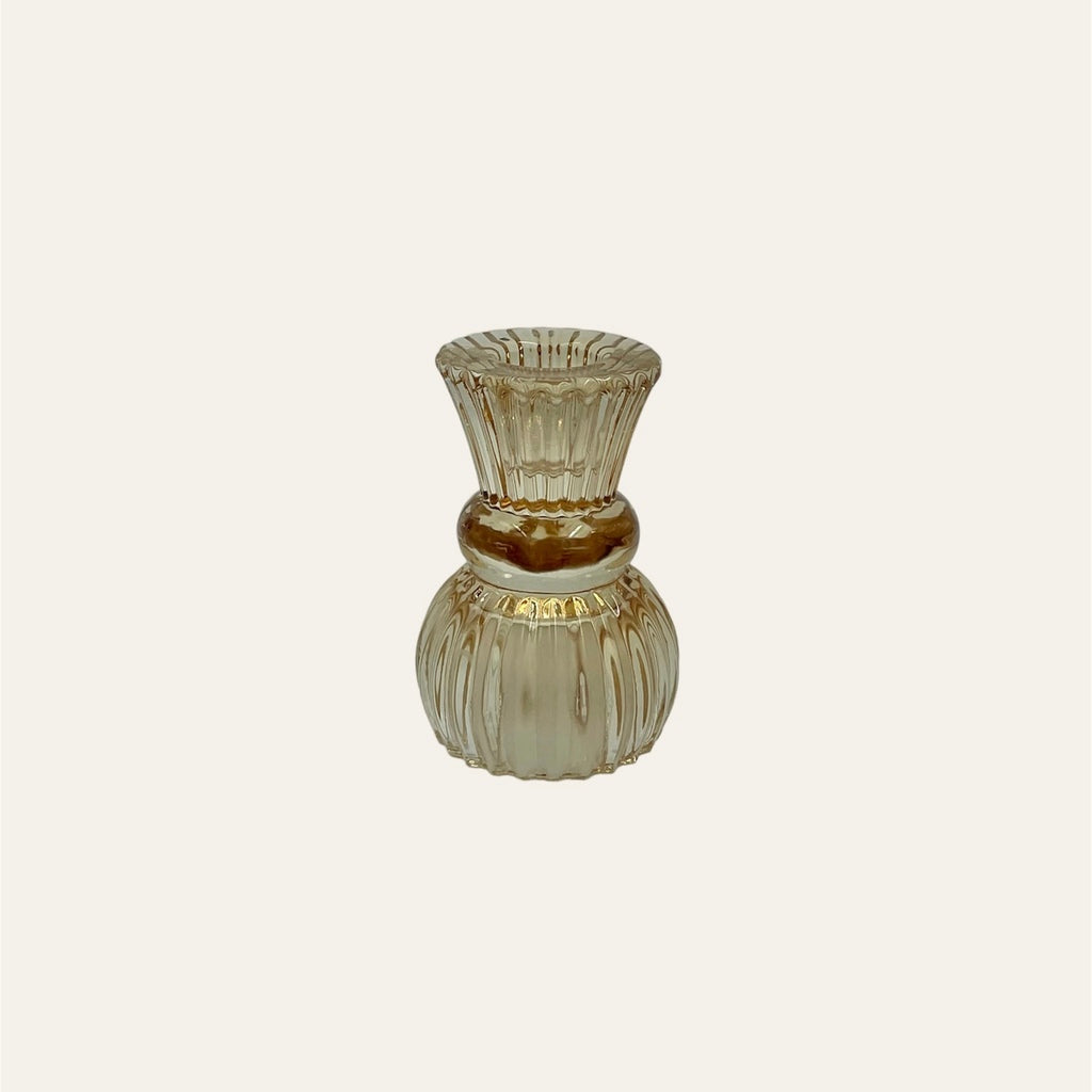 Candle/tea light holder - amber