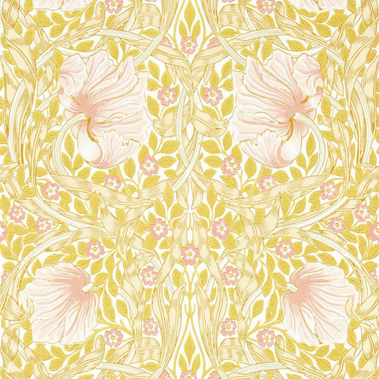 Behang Morris & Co - Pimpernel - Sunflower/Pink - 217065