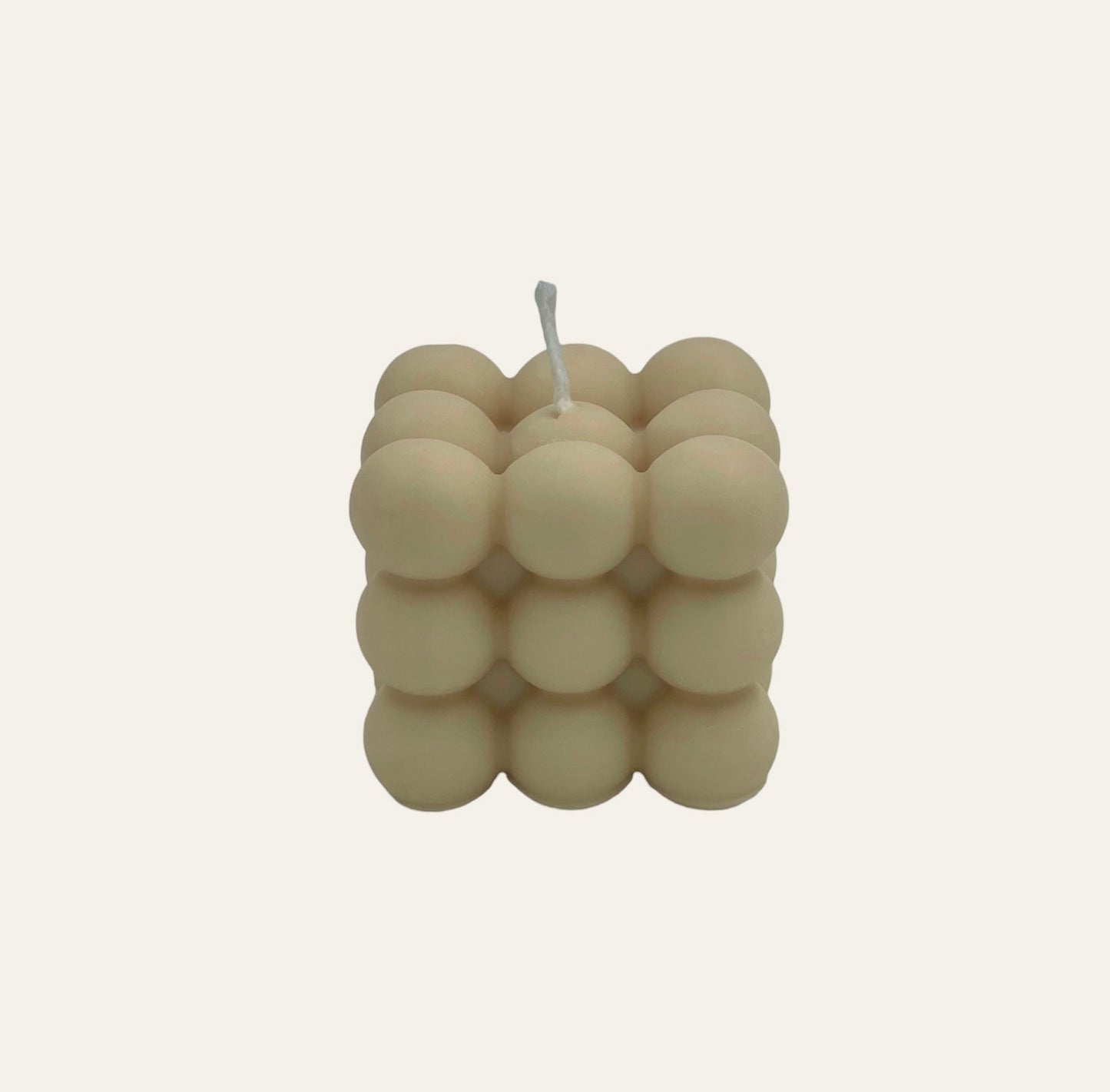 Kaars Bubble - beige